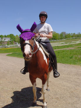 Mia ready for an outdoor ride